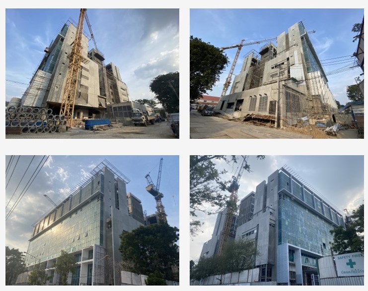 งานผนัง Precast และ Curtain Wall